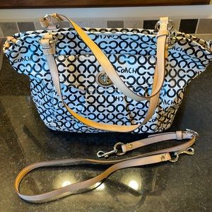 Coach Signature Satchel with cross body option